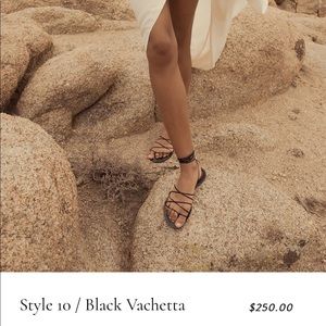 Amanu black gladiator sandals 8